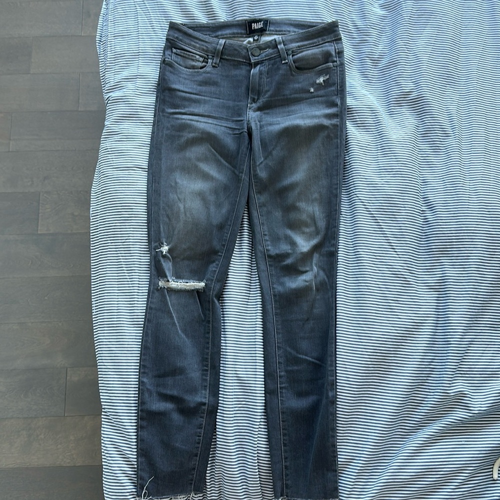 Paige distressed denim